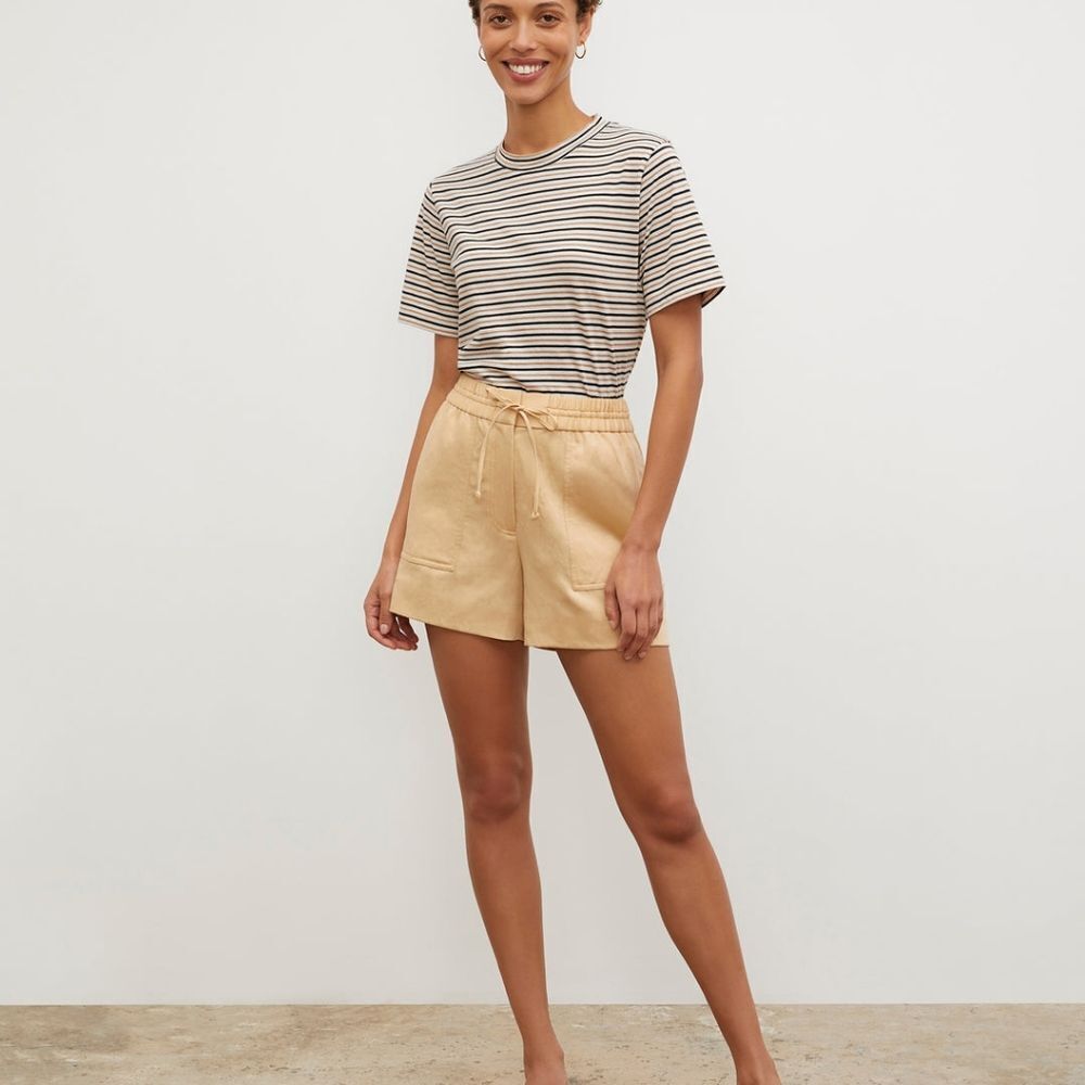 M.M. Lafleur The Adina Short -‎ Everyday Twill Butter Sz 10